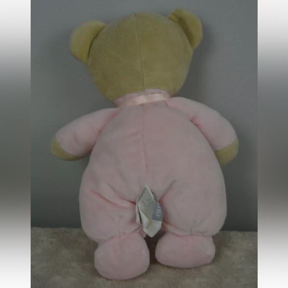 Carter's Teddy Bear Plush Stuffed Animal Pink Thank Heaven for Little Girls Tan - Picture 5 of 7